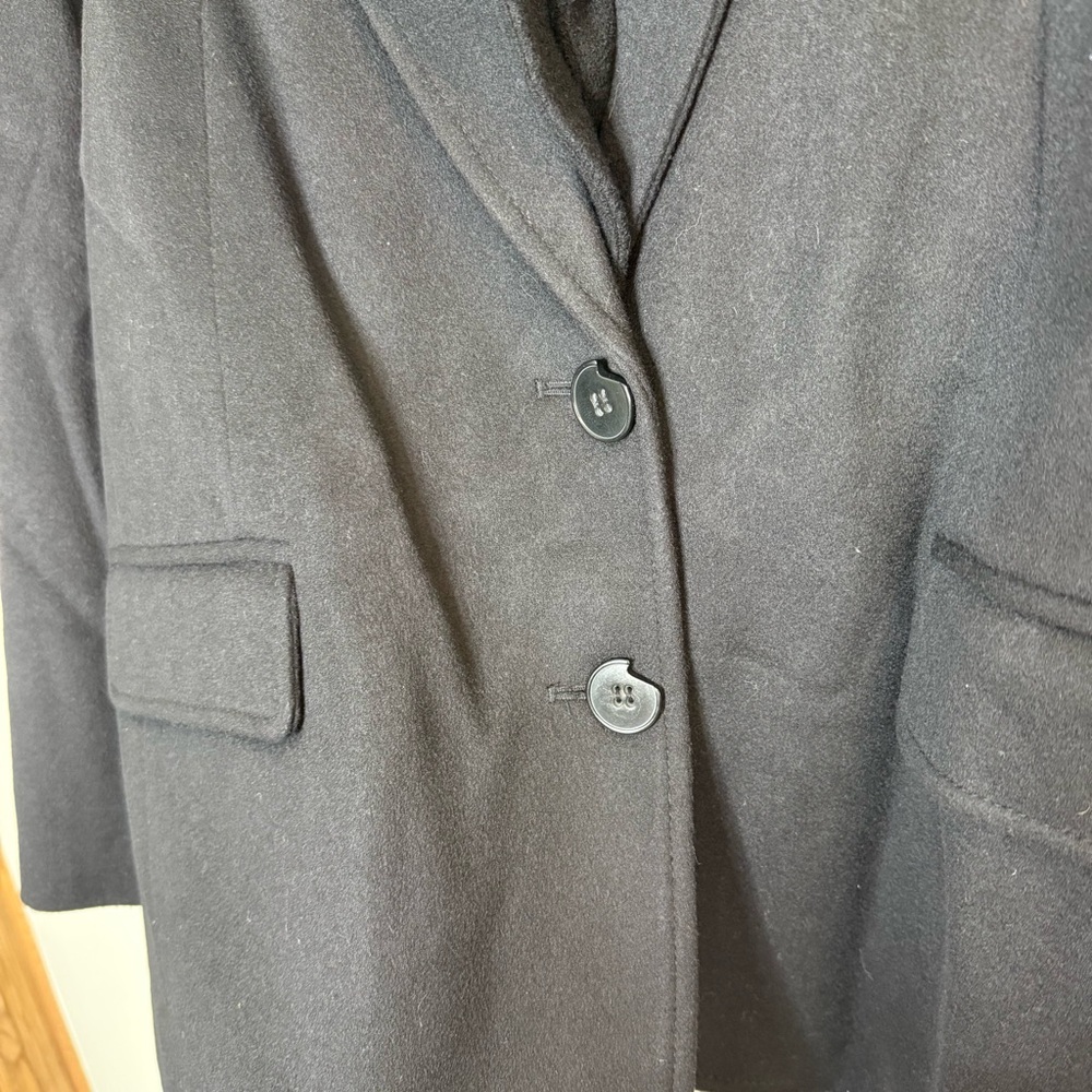 Tibi Recycled Wool Cashmere Double Collar Liam Jacket size small in black - Picture 9 of 16